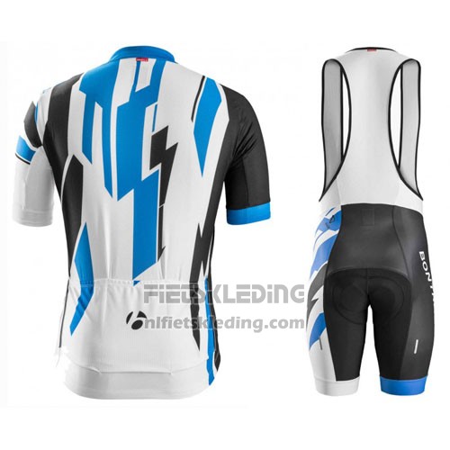 2016 Fietskleding Trek Bontrager Blauw en Wit Korte Mouwen en Koersbroek
